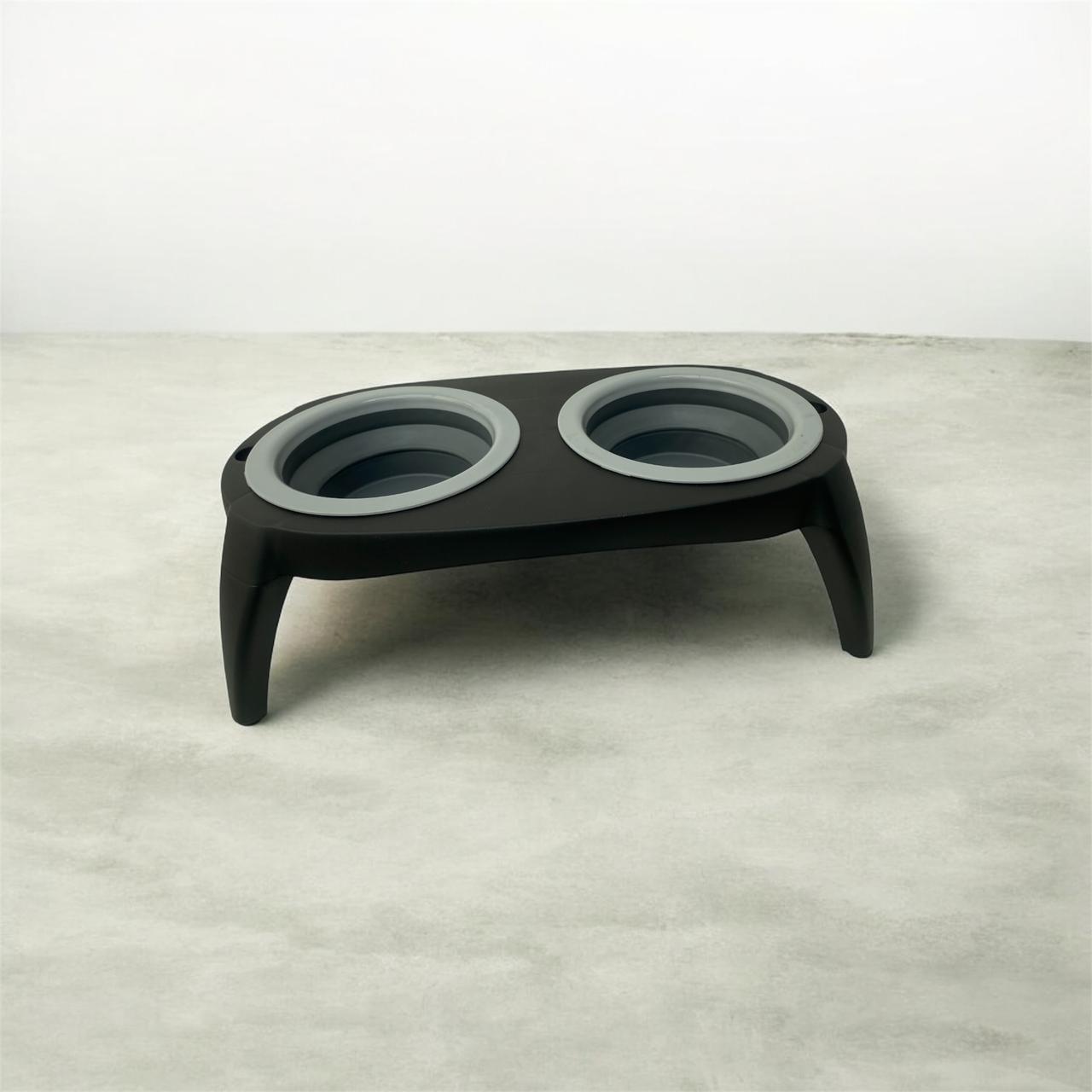 Comederos elevados Gatos /Perros -Gris