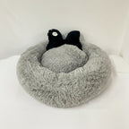 Cama Donna Antiestrés-Gris/ Cojín Negro