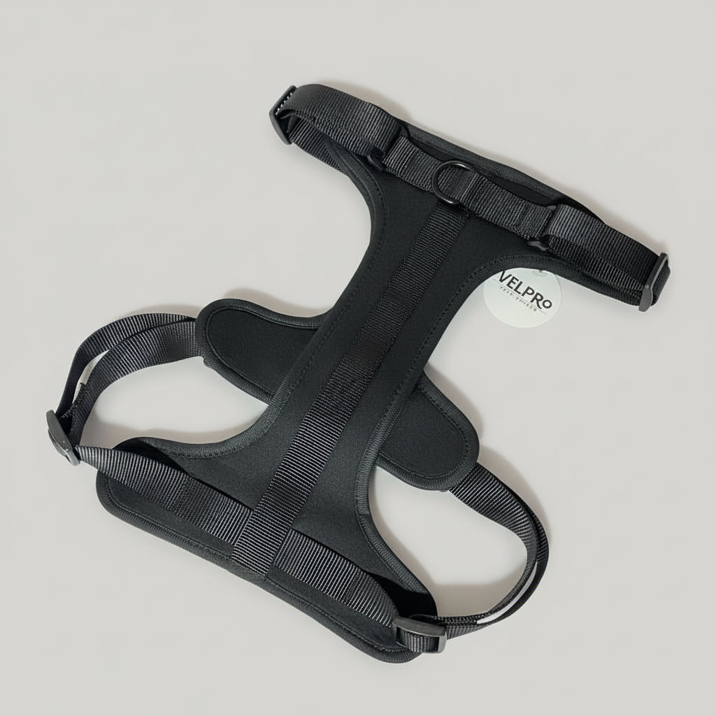 Arnés y correa Velpro | Negro