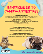 Cama Donna Antiestrés-Gris/ Cojín Negro