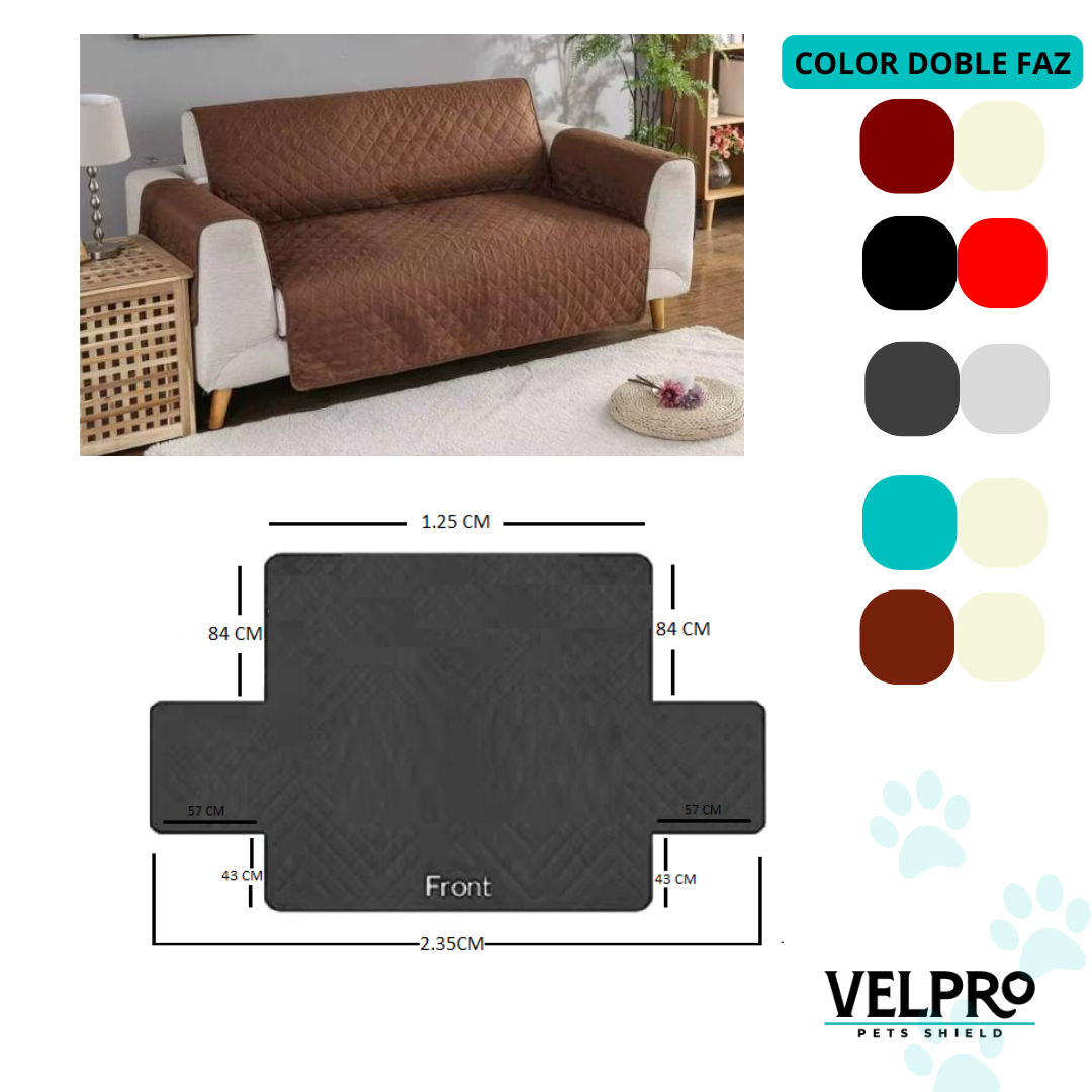 Forro protector de sofás 2 puestos