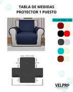 Forro protector  de sofás 1 Puesto