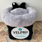 Cama Donna Antiestrés-Gris/ Cojín Negro