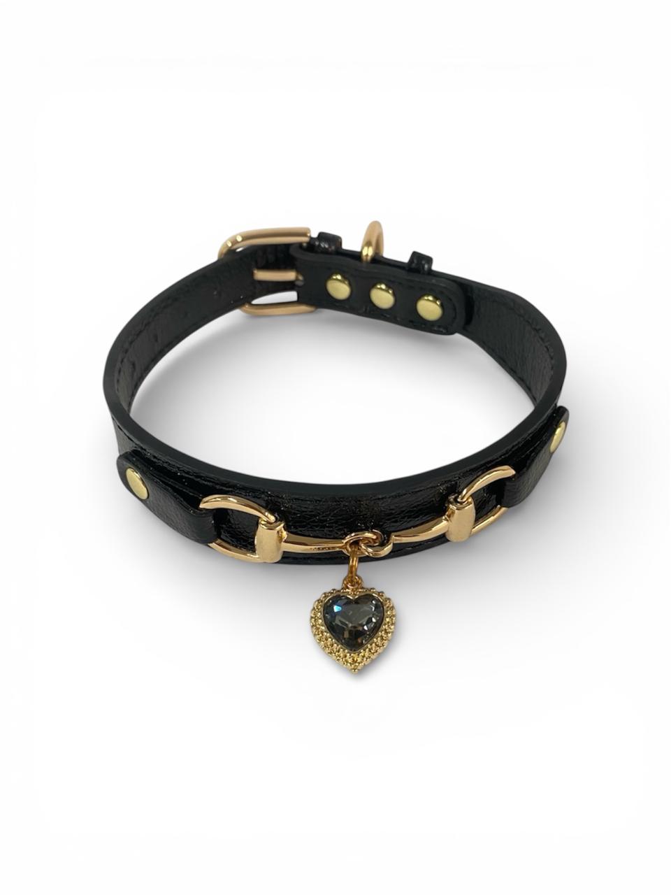 Collar de lujo Perros/Gatos-Negro