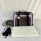 Maletas trasportadora - Mascotas razas pequeñas-Color violeta