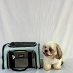 Maletas trasportadora - Mascotas razas pequeñas-Color azul claro