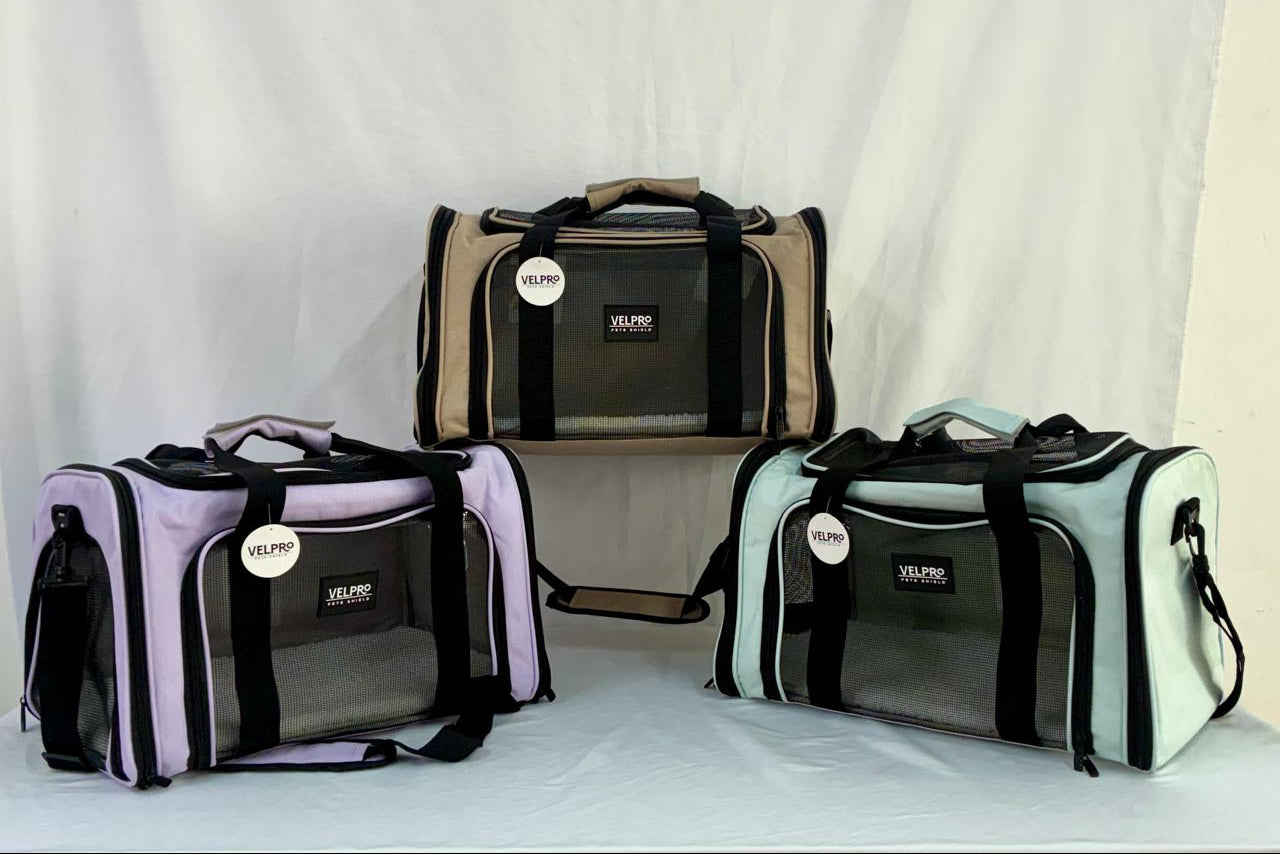 Maletas trasportadora - Mascotas razas pequeñas-Color azul claro