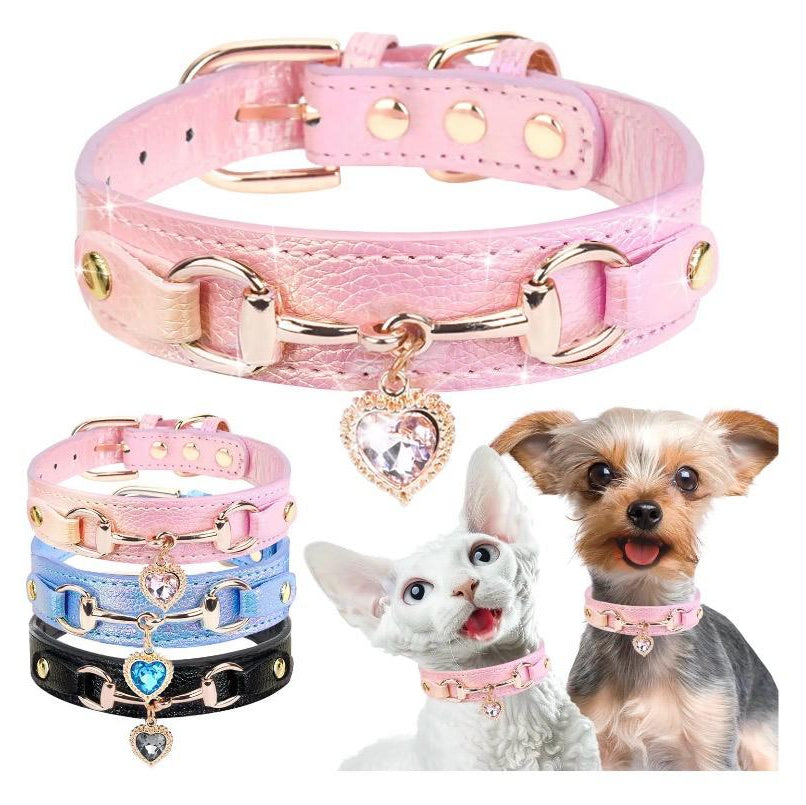 Collar de lujo Perros/Gatos-Azul